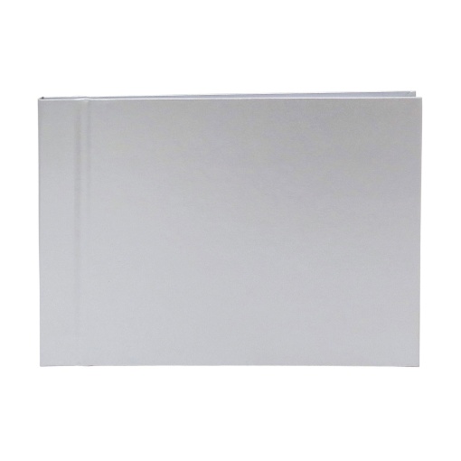 Livro de Honra 18x23,5cm Horizontal 25 folhas Metallic Luxus Prateado SIMPLY