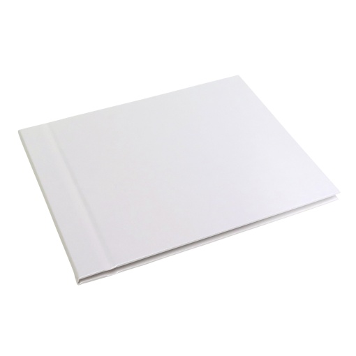 Livro de Honra 18x23,5cm Horizontal 25 folhas Metallic Branco SIMPLY