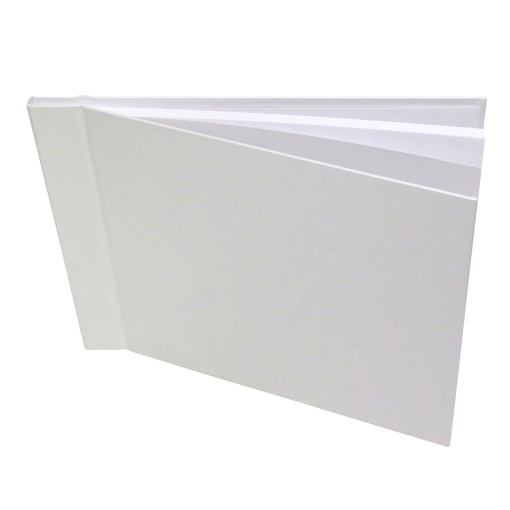 Livro de Honra 18x23,5cm Horizontal 25 folhas Metallic Branco SIMPLY