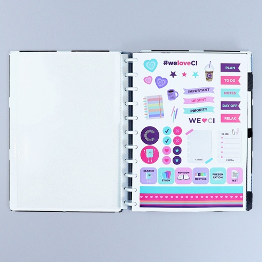 CADERNO INTELIGENTE Grande (215x280mm) Pautado Lady Like Poa Vicky