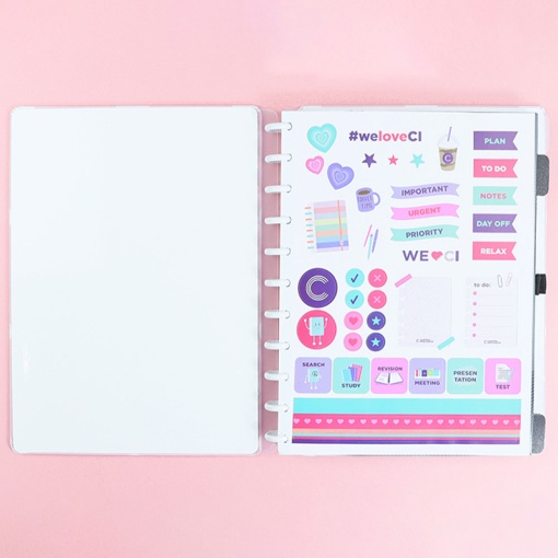 CADERNO INTELIGENTE Grande (215x280mm) Pautado Lady Like Poa Anna