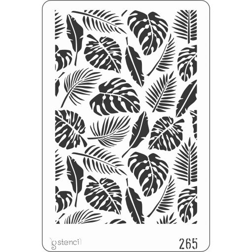 Stencil 20x30cm folhas 440265