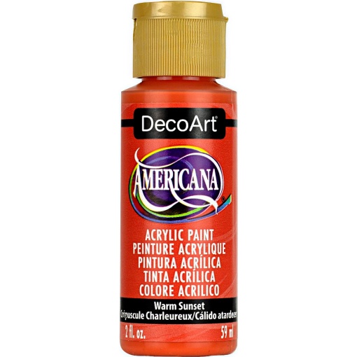 Tinta Acrílica DECOART Americana Pôr do Sol Quente DA385-3 59ml