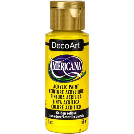 Tinta Acrílica DECOART Americana Amarelo Dourado DA371-3 59ml