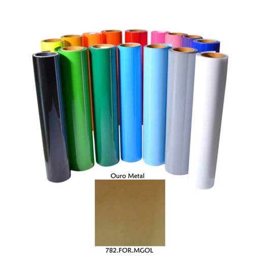 Vinil Têxtil 0,25x1m Ouro