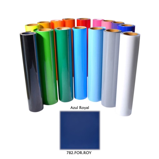 Vinil Têxtil 0,25x1m Azul Royal