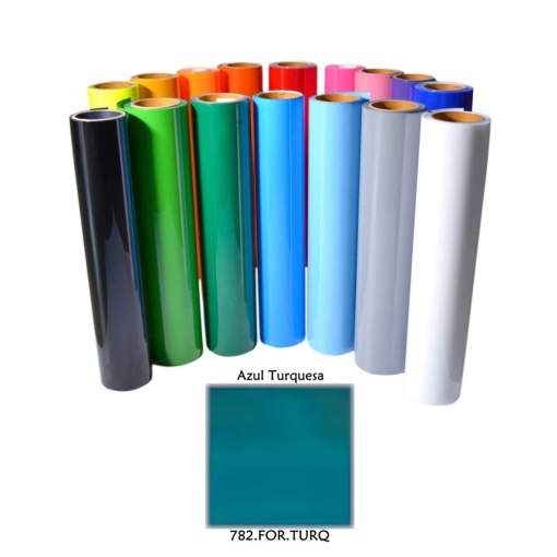 Vinil Têxtil 0,25x1m Turquesa