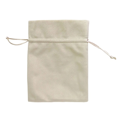 Saco camurça creme 10x14cm