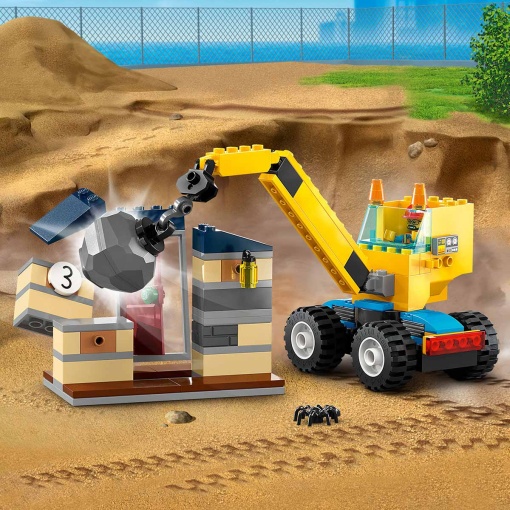 LEGO City Camiões de Construção e Grua com Bola Destruidora 60391