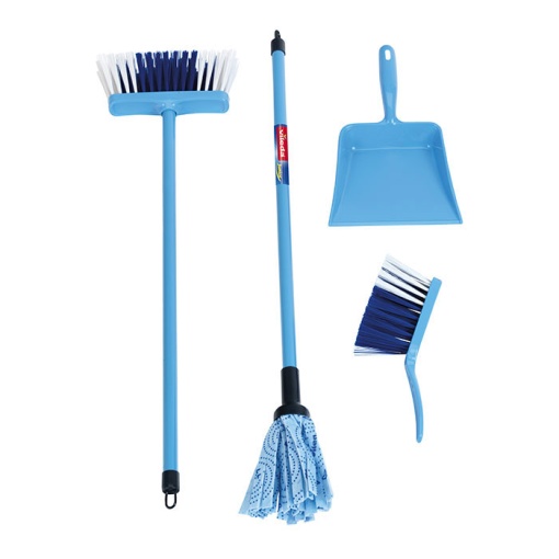 Conjunto Esfregona Vileda Junior Azul 4 Peças