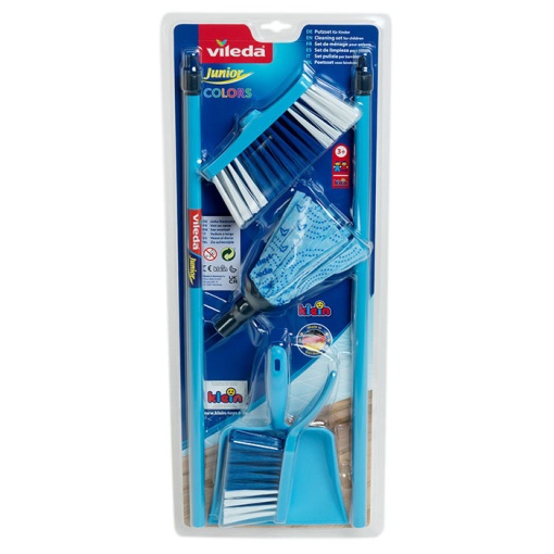 Conjunto Esfregona Vileda Junior Azul 4 Peças