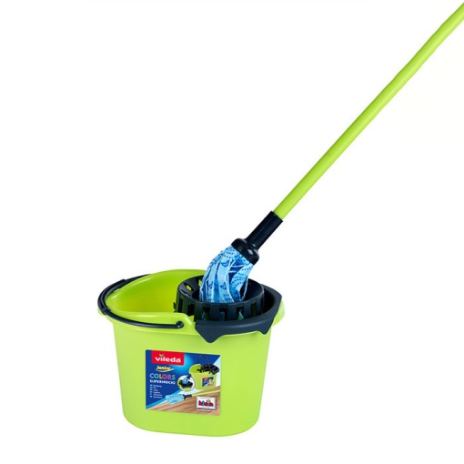 Conjunto Esfregona + Balde Vileda Junior Verde