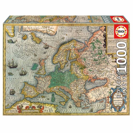 Puzzle EDUCA 1000 peças Mapa da Europa