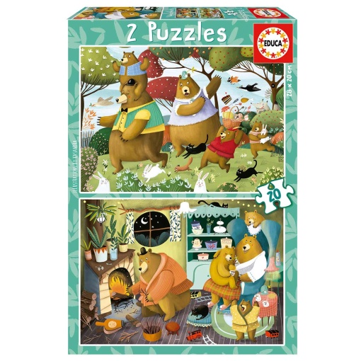 Puzzle EDUCA 2x20 peças Contos da Floresta