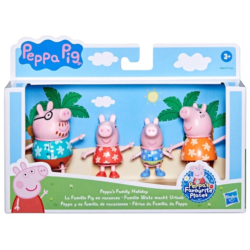 Peppa Pig e Sua Família Férias da Família Peppa Pack 4 Figuras HASBRO