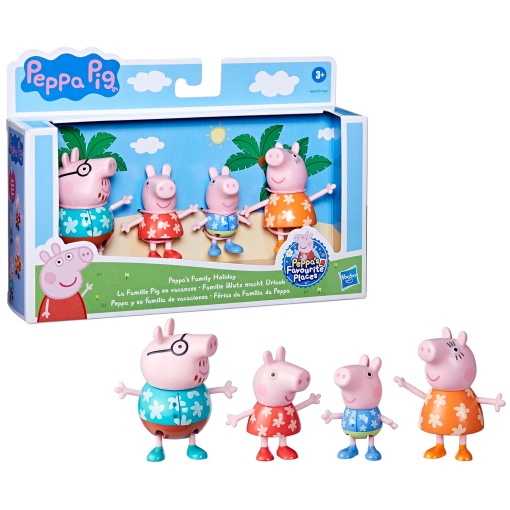 Peppa Pig e Sua Família Férias da Família Peppa Pack 4 Figuras HASBRO