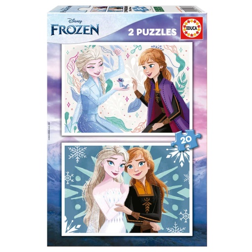 Puzzle EDUCA 2x20 peças DISNEY FROZEN