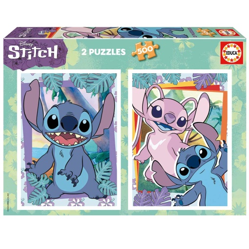 Puzzle EDUCA 2x500 peças DISNEY Stitch