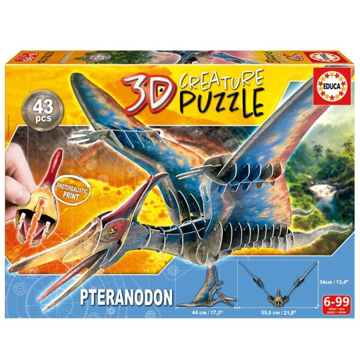 Puzzle EDUCA 43 peças 3D Creature Pteranodon