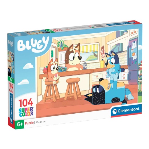 Puzzle CLEMENTONI 104 peças BLUEY 27169