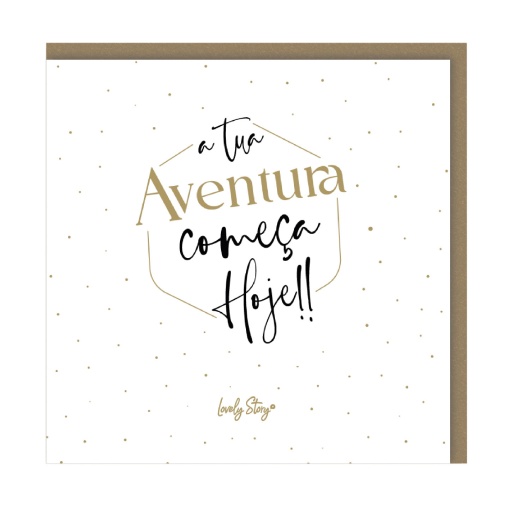 Postal Lovely Story Night & Day "A Tua Aventura Começa Hoje"
