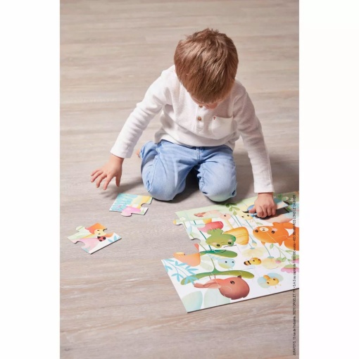 Maleta Puzzle JANOD 20 Peças Companheiros do Jardim
