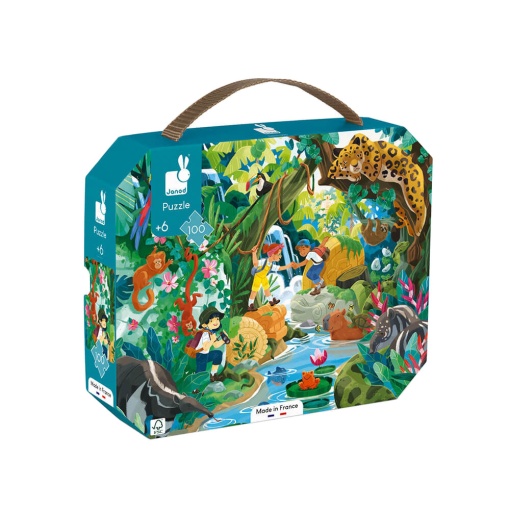 Maleta Puzzle JANOD 100 Peças Aventura Inca