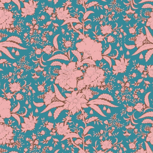 Tecido TILDA Bloomsville Abloom Petrol 1x1,10m