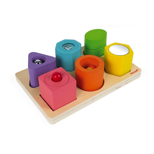 Puzzle de Madeira JANOD 6 peças Sensoriais