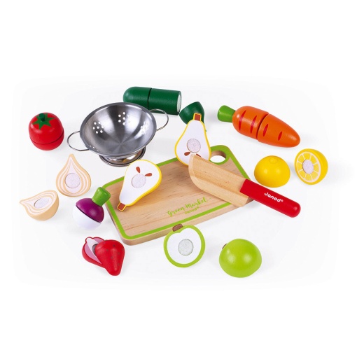 Maxi set de frutas e legumes com velcro Green Market JANOD