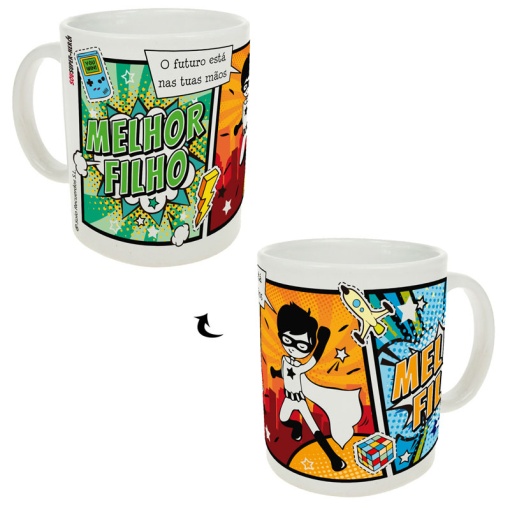 Caneca de cerâmica Super-herói "Melhor filho"