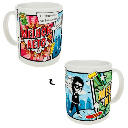 Caneca de cerâmica Super-herói "Melhor neto"
