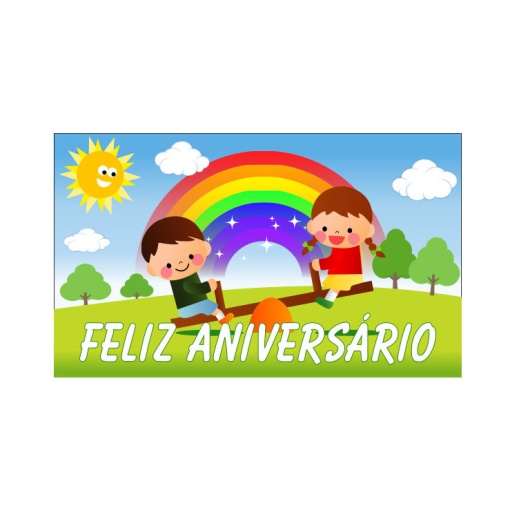 Etiquetas adesivas em rolo feliz aniversário arco-íris JOLUMO - 200 unidades