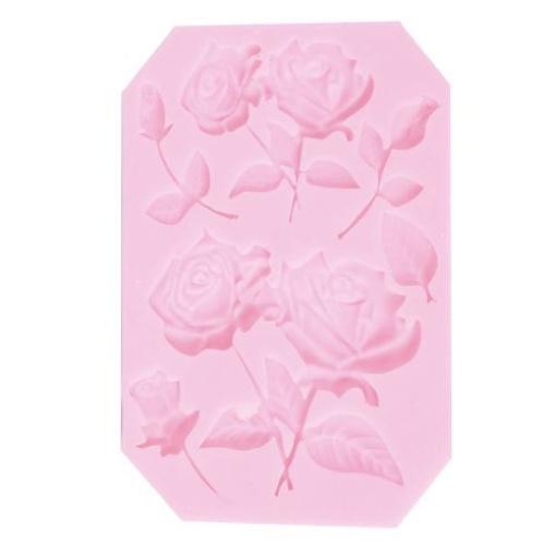 Molde de silicone rosas 12x9,1cm LG