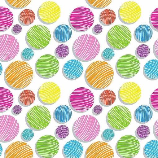 Papel de Embrulho JOL Infantil 70x100cm Círculos
