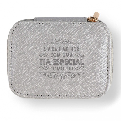 Guarda-joias de Viagem "A Vida é Melhor com Uma Tia Especial Como Tu!"
