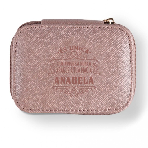 Guarda-joias de Viagem "Anabela És Única, Que Ninguém Nunca Apague A Tua Magia"