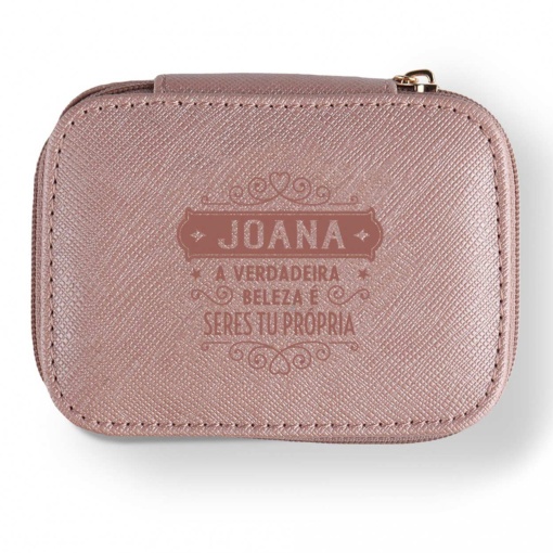 Guarda-joias de Viagem "Joana A Verdadeira Beleza é Seres Tu Própria"