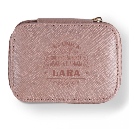 Guarda-joias de Viagem "Lara És Única, Que Ninguém Nunca Apague A Tua Magia"