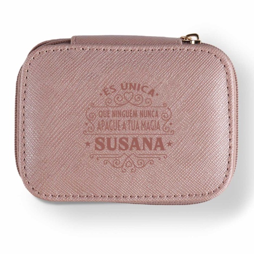 Guarda-joias de Viagem "Susana És Única, Que Ninguém Nunca Apague A Tua Magia"