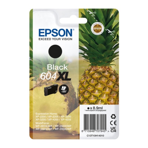 Tinteiro EPSON 604XL Preto C13T10H14010 8,9ml