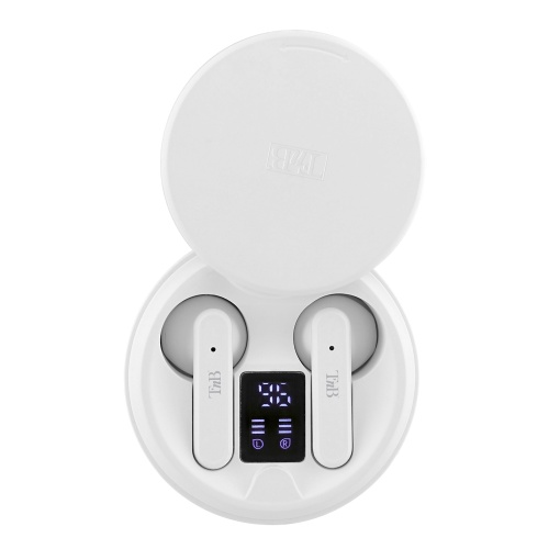 Auriculares Bluetooth TNB Shiny 2 5.1 com caixa de carregamento branco