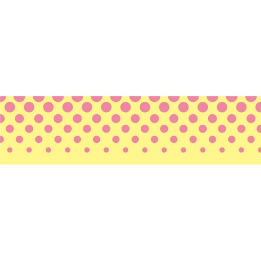 Fita decorativa Washi Tape 15mmx7m pintinhas amarelo MT