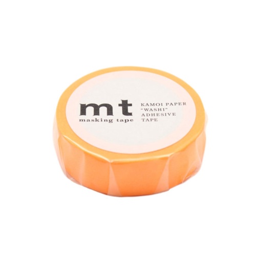Fita Decorativa Washi Tape 15mmx7m Lisa Laranja Claro MT