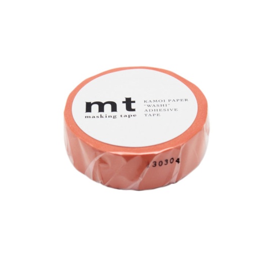 Fita Decorativa Washi Tape 15mmx7m Lisa Laranja MT