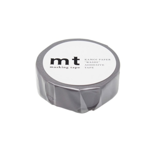 Fita Decorativa Washi Tape 15mmx7m Lisa Cinza MT