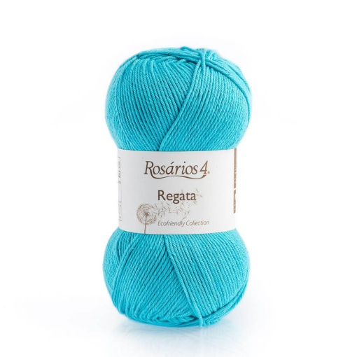 Fio de Tricot Rosários 4 Regata 100g Azul Turquesa 98