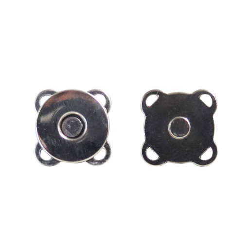 Botão Magnético para cozer 18mm Prateado