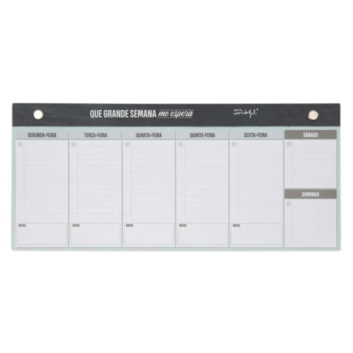 Planificador Semanal MR.WONDERFUL Que Grande Semana Me Espera 295x221mm