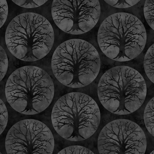 Tecido HILOGAR Spooky Hallow Preto 1x1,10m